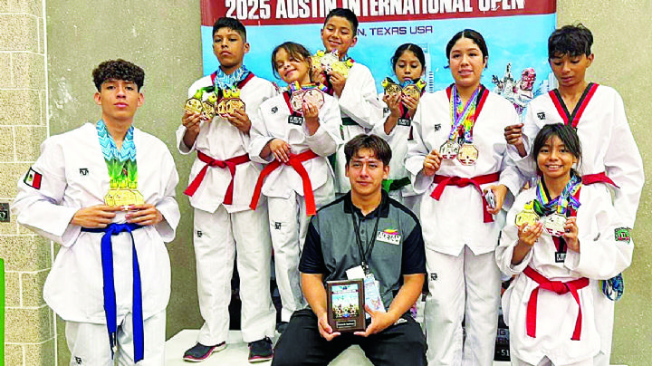 Academia de Taekwondo Oriente Dragones Laredo's gana 20 medallas en Austin