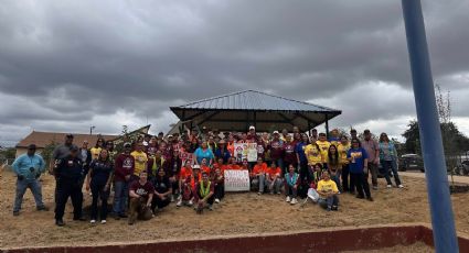 Reforestan centro comunitario en Laredo; 47 árboles darán una mejor imagen