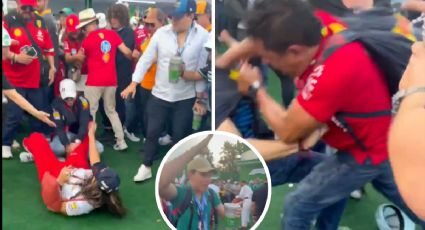 GP de México: aficionados protagonizan batalla campal 'surrealista'; hubo hasta baile | VIDEO
