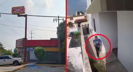 Detienen a asaltante de Oxxos tras intensa persecución en Tamaulipas; lo persiguieron entre las casas