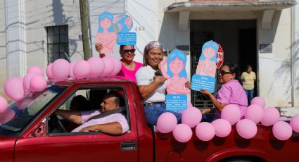 'Caravana Rosa' recorre Ciudad Victoria; Secretaría de Salud refuerza mensaje de prevención contra el cáncer