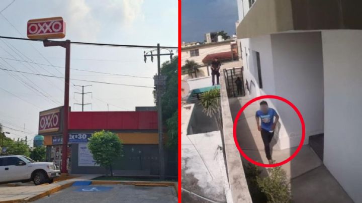 Detienen a asaltante de Oxxos tras intensa persecución en Tamaulipas; lo persiguieron entre las casas