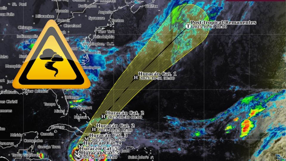 Huracán Melissa se intensifica a categoría 5; ¿hay peligro para México?