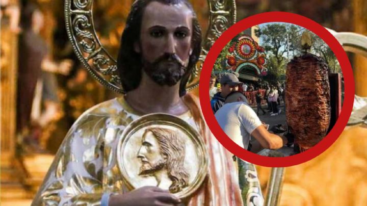 Devoto de San Judas Tadeo reparte tacos a feligreses; ‘Por eso la manda, para que nos vaya bien’