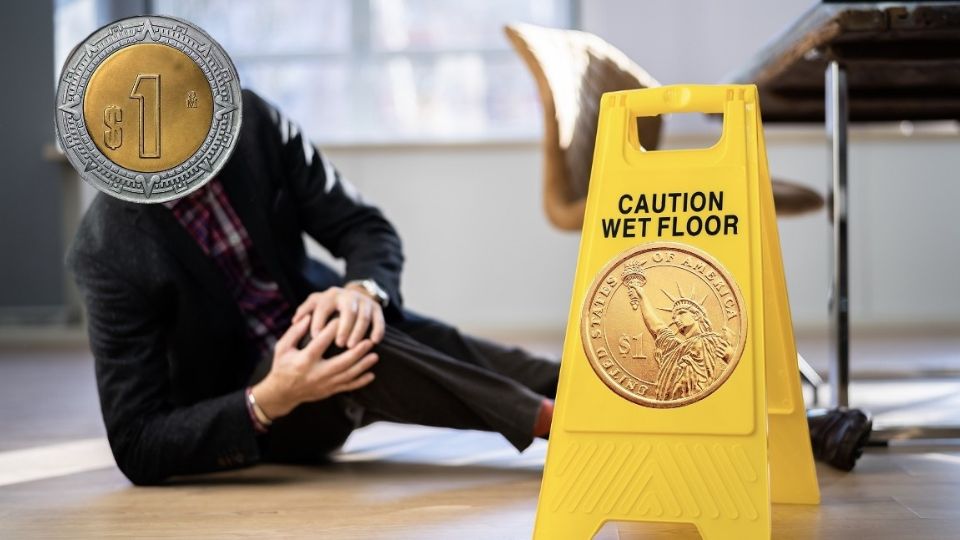 Ligero resbalón del peso frente al dólar.