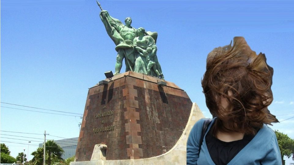 Fuertes vientos en Nuevo Laredo.