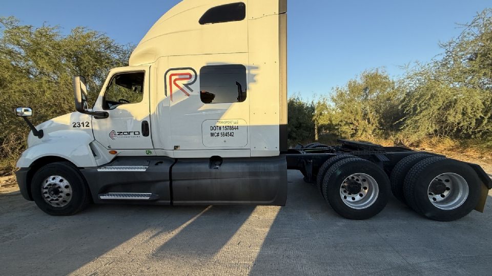 El camión recuperado.