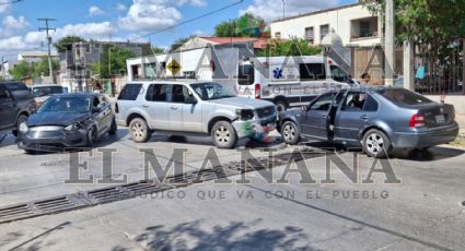 Dos mujeres y una niña se llevan el susto de su vida al ser chocadas en Nuevo Laredo