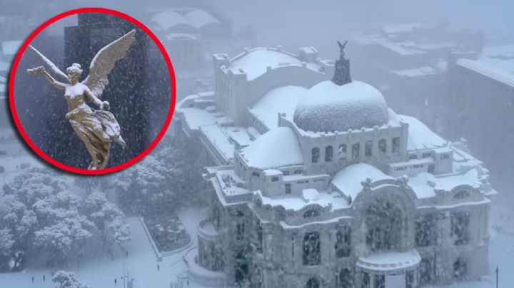 Así se vería la CDMX si nevara, según la IA | VIDEO