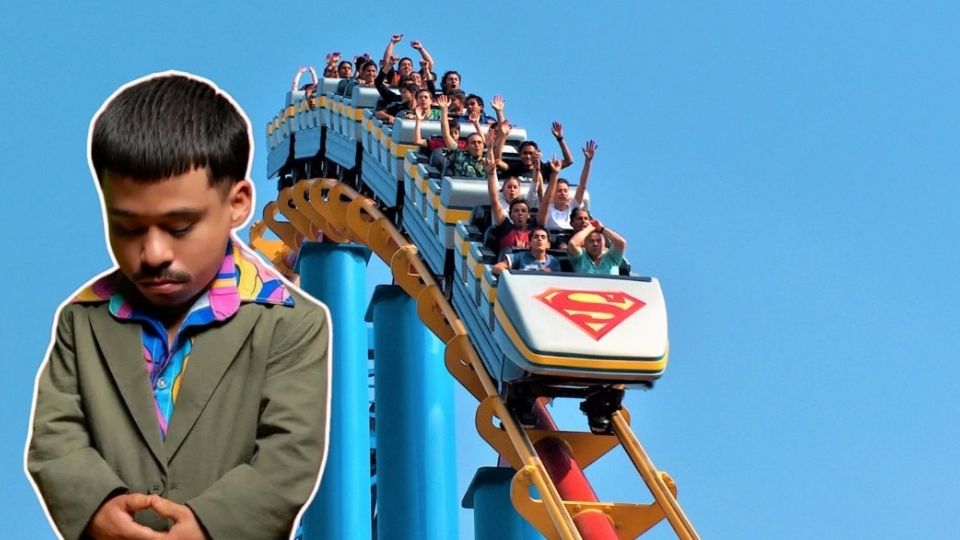 Abelito tuvo un mal día en Six Flags.