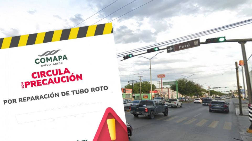 CIerre de calles por trabajos de reparación.