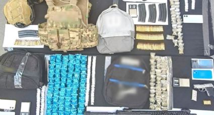 En Nuevo León detienen a cinco peligrosos sujetos; Ejército asegura armas y sustancias ilegales