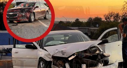 Mujer ebria choca de frente contra carro en el puente de la Eva Sámano; autos quedaron destrozados