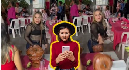 'Lady Hambreada': mujer se enoja por no recibir más comida en una fiesta; era su quinto taco | VIDEO