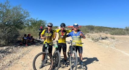 Ciclistas del Color Team 'vuelan' en la pista; brillan en territorio coahuilense