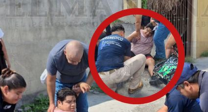 Conductora embiste a motociclista en la colonia La Fe; lo manda al hospital con la pierna rota