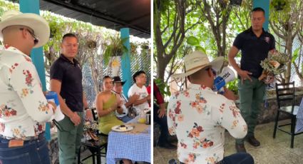 Hombre celebraba su cumpleaños con su exesposa y es interrumpido por su actual pareja | VIDEO