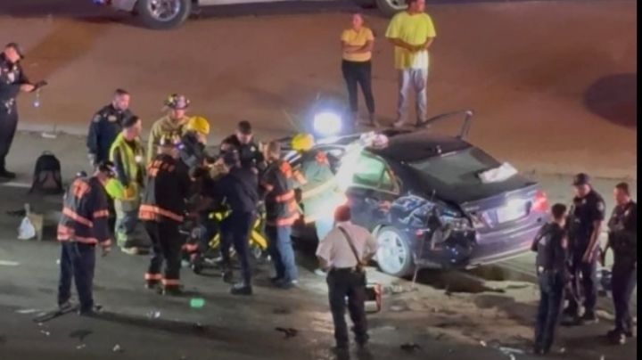 Brutal accidente en Laredo deja a joven muy grave; quedó prensado entre los fierros