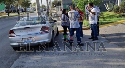 Nuevo Laredo: conductora provoca choque contra motociclista; dio vuelta sin precaución