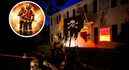 Decoración de Halloween en Estados Unidos provoca llamada a bomberos, parece muy real | VIDEO