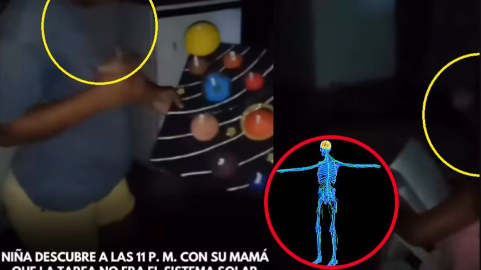 La mujer reaccionó de manera chueca a la pequeña travesura de su hija, a horas de comenzar el siguiente día de clases