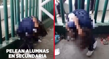 Graban pelea entre alumnas afuera de secundaria en Monterrey; investigan los hechos