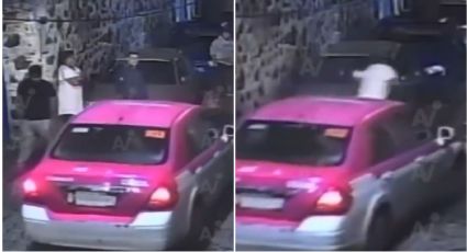 Vecinos reclaman a taxista por pararse en cochera; los atropella y amenaza en respuesta | VIDEO