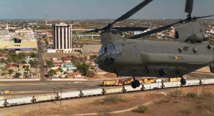Helicópteros Chinook de guerra que sobrevolaron Laredo y el río Bravo; ¿qué función tienen?