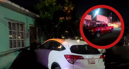 Camionetas chocan brutalmente en Nuevo Laredo; una se metió a una casa