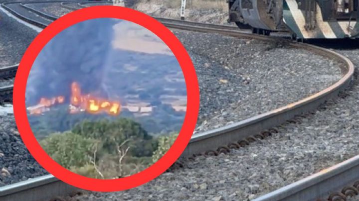 Explotan vagones que transportaban alcohol; columna de humo alcanzó los 12 metros de altura