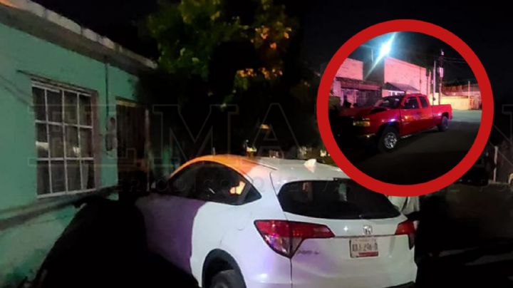 Camionetas chocan brutalmente en Nuevo Laredo; una se metió a una casa