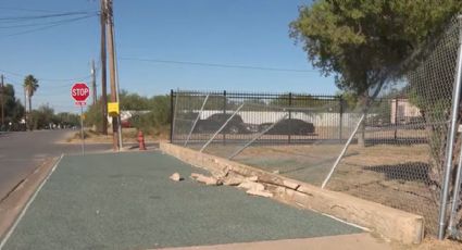 Policía de Laredo pide ayuda ciudadana; conductor huyó tras derribar la cerca de la escuela Santo Niño
