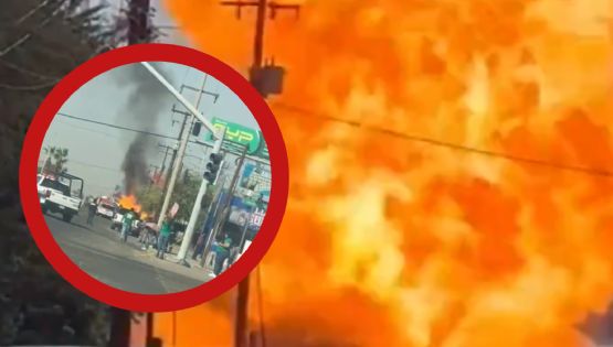 MOMENTO EXACTO en el que un camión con tanques de gas explota y causa terror en Mexicali
