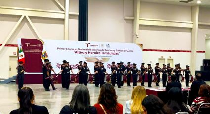 Banda de Guerra 'Pegasos' de Nuevo Laredo logra cuarto lugar en concurso nacional en Ciudad Victoria