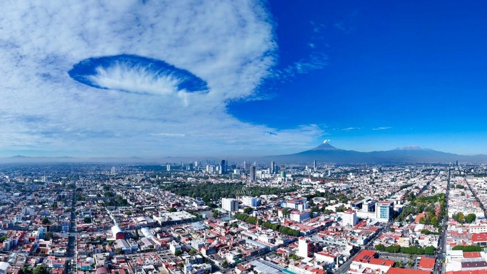 ¿Por qué se formó el huevo en el cielo de Puebla?