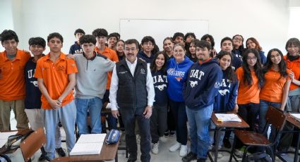 Rector de la UAT constata logros y avances académicos de la Prepa 3
