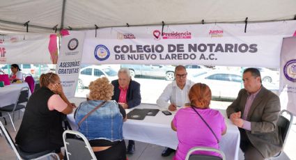 'Presidencia Cerquita de Ti' llega a la colonia Los Olivos en Nuevo Laredo con apoyos y servicios para las familias
