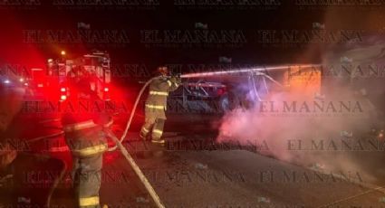 Muere Javier, repartidor que chocó en la autopista Nuevo Laredo-Monterrey; su camioneta ardió en llamas