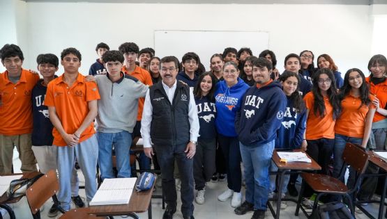Rector de la UAT constata logros y avances académicos de la Prepa 3