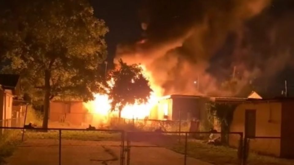 Incendio en Laredo.