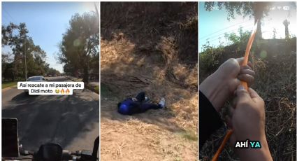Conductor de DiDi moto se hace viral por rescatar a mujer que sufrió fuerte caída