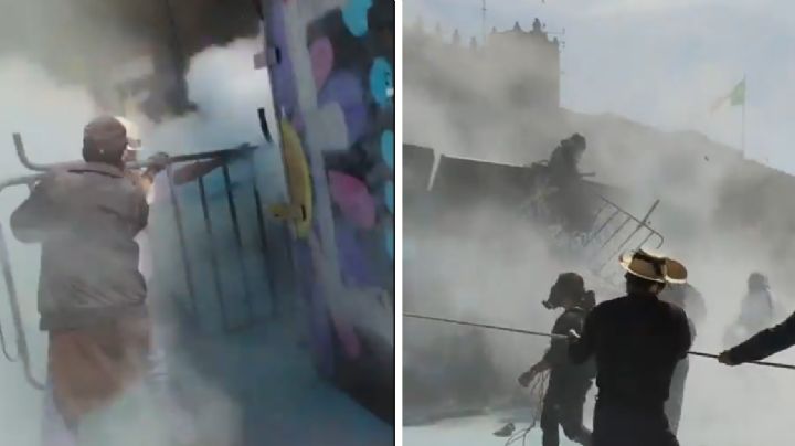 Violencia y caos en Palacio Nacional por marcha de la Generación Z; derriban vallas y atacan a policías