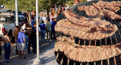 Nuevo Laredo: así se vieron los 500 kilos de carne asada que regaló El Potrillo