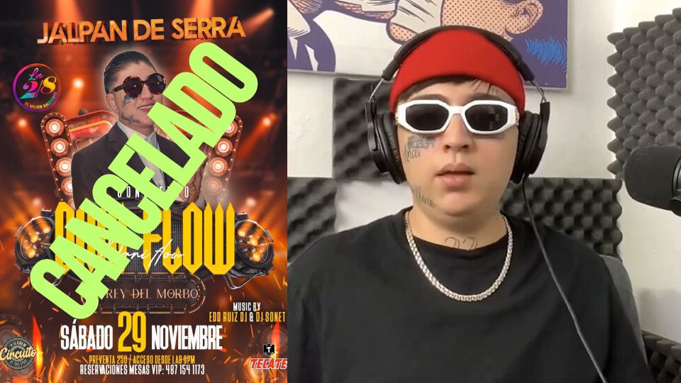 Dani Flow es vetado de Querétaro  por incumplir decreto de música no violenta contra la mujer