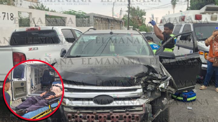 Nuevo Laredo: Don Valentín pierde el rumbo por 'baja de azúcar' y provoca fuerte accidente en la San Rafael