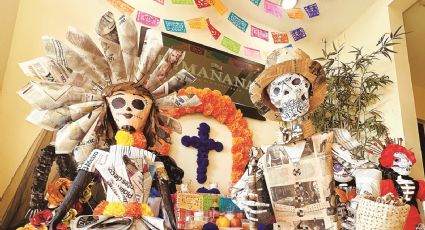 Concurso de catrinas: hacen obras de arte con El Mañana de Nuevo Laredo