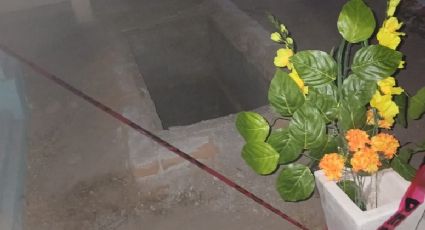 Madre y su hijo caen dentro de una tumba durante el Día de Muertos; la losa colapsó