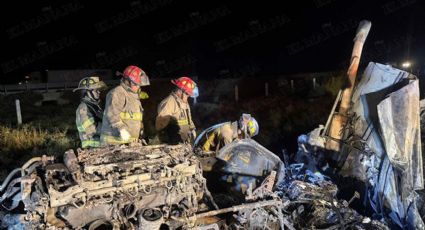 Javier no alcanzó a llegar a Nuevo Laredo; murió calcinado en su tráiler | FOTOS