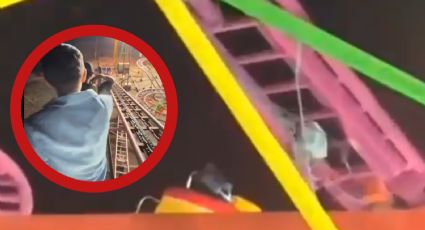 Pasajeros quedan varados en montaña rusa en Sinaloa; tuvieron que bajar caminando | VIDEO