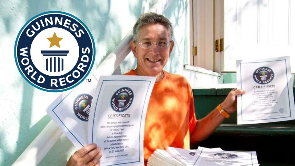 Este hombre batió más de 600 récords Guinness